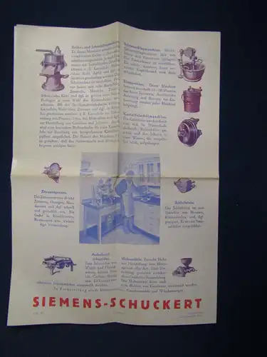 Original Prospekt Protos-Küchenmotor um 1925 Technik Reklame Sammeln Werbung sf