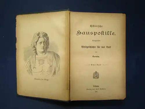 Corvin Historische Hauspostille 2 Bde 1885 Weltgeschichte Volkskunde sf