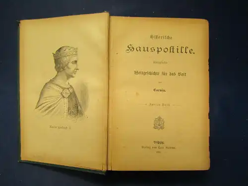 Corvin Historische Hauspostille 2 Bde 1885 Weltgeschichte Volkskunde sf