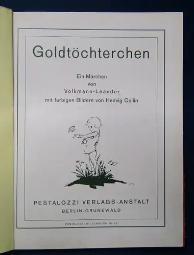 Leander Goldtöchterchen ohne Jahresangabe Märchen Geschichten Kinderbuch js