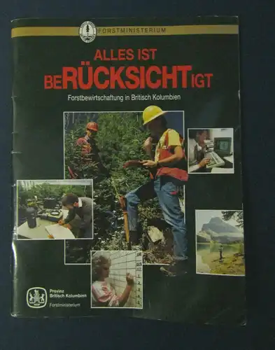 Alles ist berücksichtigt o.Jahr Forstbewirtschaftung seltene deutsche Ausgabe sf