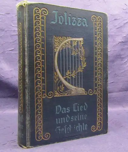 Jolizza Das Lied und seine Geschichte 1910 122 Notenbeispiele frühere Epochen js