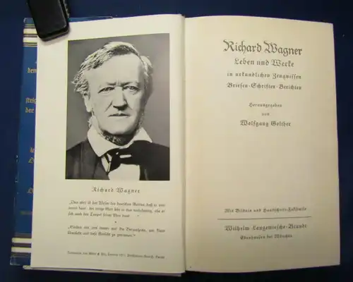 Wagner Leben und Werk/ Die Meisterfinger von Nürnberg 1916/1936 Belletristik sf