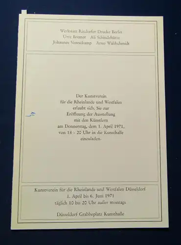 Werkstatt Rixdorfer Drucke Oeuvre Verzeichnis 1971 Landeskunde Ortskunde sf