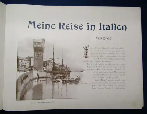 Spühler Meine Reise in Italien um 1930 Prachtalbum Landeskunde Geografie sf