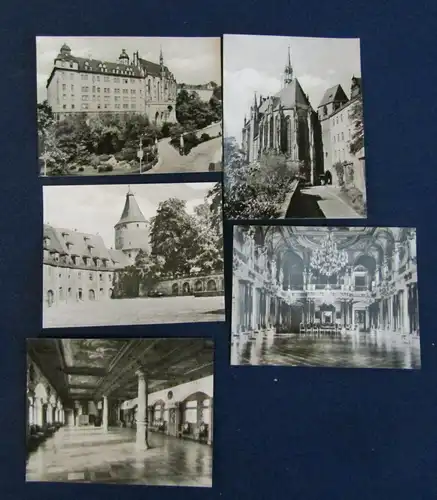 2 original Fotobriefchen von Schloßmuseum Altenberg & Wittenberg um 1955 sf