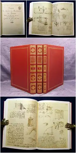 Leonardo da Vinci Codex Madrid 1-3 Faksimile-Ausgabe 1974 Fischer Geschichte mb