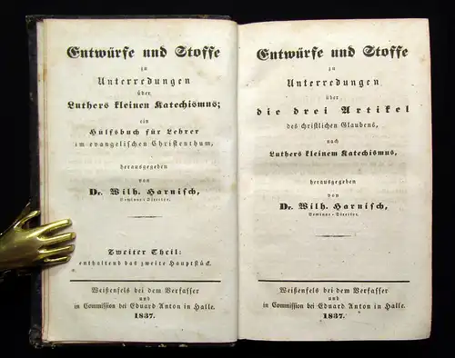 Luther Entwürfe u Stoffe zu Unterred. über die 10 Gebote d Katechismus 1834/37 m