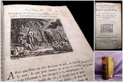 Dauphin L´Histoire du Vieux et du Nouveau Testament 1774 Theologie mb