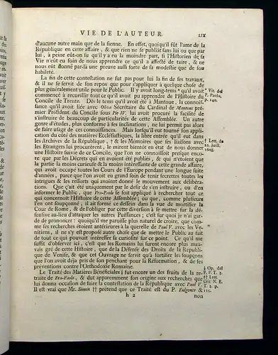 Sarpi, Paolo 1738 Historie de Concile de Trente...traduite de nouveau en ... am