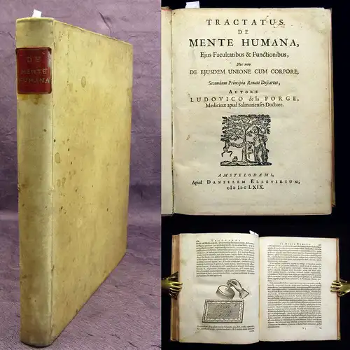 La Forge, Louis de 1669 Tractatus de Mente Humana, Ejus Facultatibus ... am