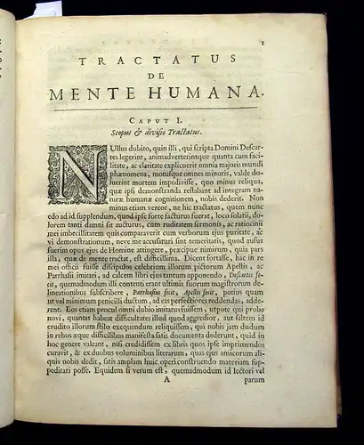 La Forge, Louis de 1669 Tractatus de Mente Humana, Ejus Facultatibus ... am