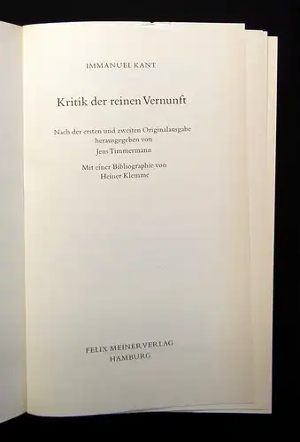 Brandt, Klemme Immanuel Kant 3 Bde. 2003 Kritik der Vernunft,Urteilskraft... js