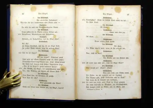 Donner Die Lustspiele des Aristophanes 1861 2 Bde. Deutsch in den Versmaßen js