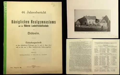 44.Jahresbericht des Kgl. Realgymnasiums u. Landwirtschaftsschule zu Döbeln 1913