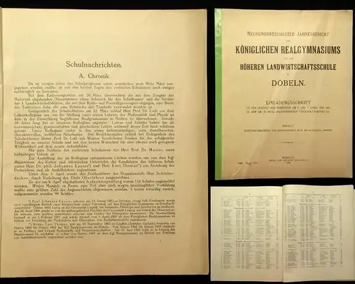 39.Jahresbericht des Kgl. Realgymnasiums u. Landwirtschaftsschule zu Döbeln 1908