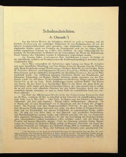 47.Jahresbericht des Kgl. Realgymnasiums u. Landwirtschaftsschule zu Döbeln 1916