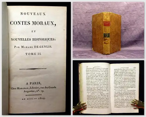 De Genlis Nouveaux Contes Moraux 1804 Belletristik Literatur mb