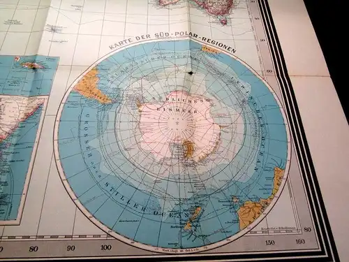 Karte Indischer Ocean 1:35 000000  um 1900 59x 59cm Section 4 Henze Verl. js