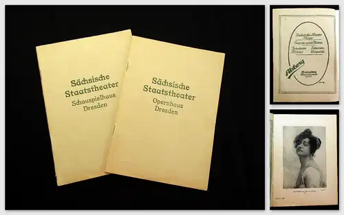 Programmverlag der Sächsischen Staatstheater Schauspielhaus Dresden um 1920
