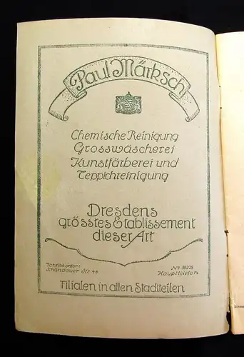 Programmverlag der Sächsischen Staatstheater Schauspielhaus Dresden um 1920