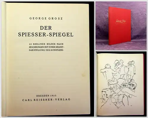 Grosz Der Spiesser-Spiegel 1925 60 Berliner Bilder Geschichte Gesellschaft mb