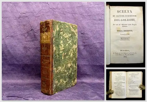 Pio Scelta Di Alcune Commedie Del Goldoni, per uso de´ Diletanti della 1806 js