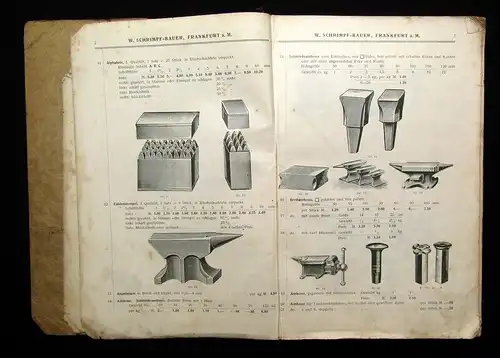 Katalog W. Schrimpf-Bauer Werkzeug-und Metallhandlung um 1920 WSB Frankfurt a.M.