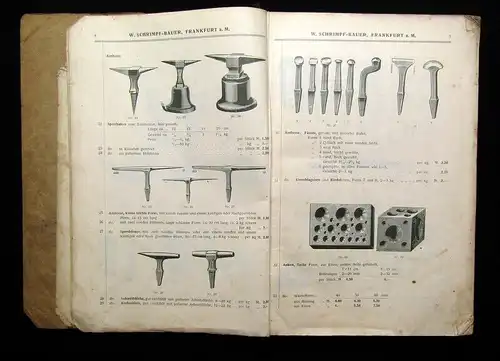 Katalog W. Schrimpf-Bauer Werkzeug-und Metallhandlung um 1920 WSB Frankfurt a.M.