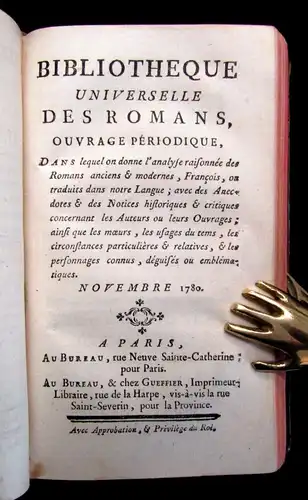 Bibliotheque Universelle Des Romans Ouvrage Periodique 4 Bde. in 1  EA 1780 js