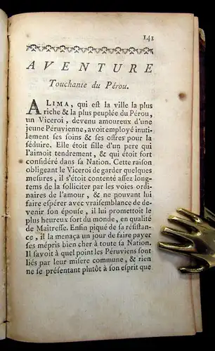 Prevost Contes Avantures Et Faits Singuliers & Recuellis de M.l´Abbe um 1770 js