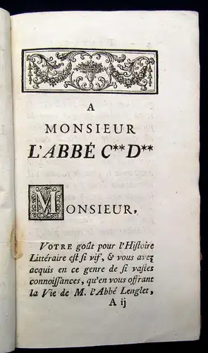 Memoires Pour Servir A L`Histoire De La Vie & des Ouvrages Du Fresnoy 1761 js