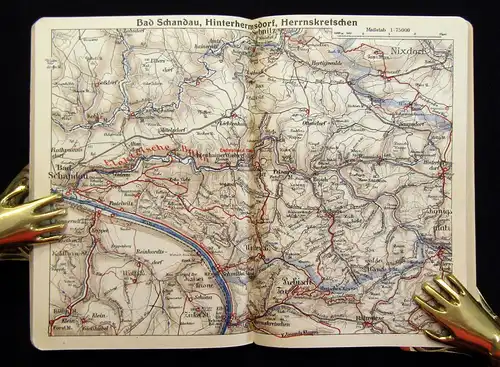 Schäfer Meinholds Führer  sächs.-böhmische Schweiz in 8 Touren um 1925 Guide mb