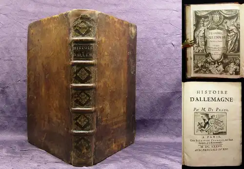 Prade Histoire D`Allemagne 1677 Deutsche Geschichte Militaria Politik js