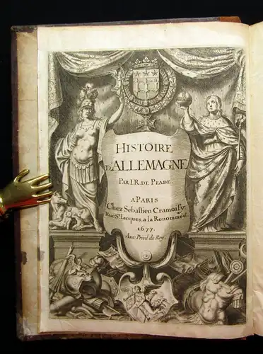 Prade Histoire D`Allemagne 1677 Deutsche Geschichte Militaria Politik js