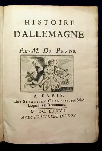 Prade Histoire D`Allemagne 1677 Deutsche Geschichte Militaria Politik js