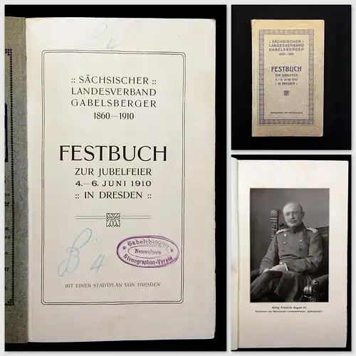 Sächsischer Landesverband Festbuch zur Jubelfeier 4.-6. Juni 1910 Gesellschaft m