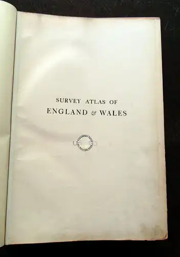 Bartholomew, J. G. 1903 The Survey Atlas of England & Wales Geographie am