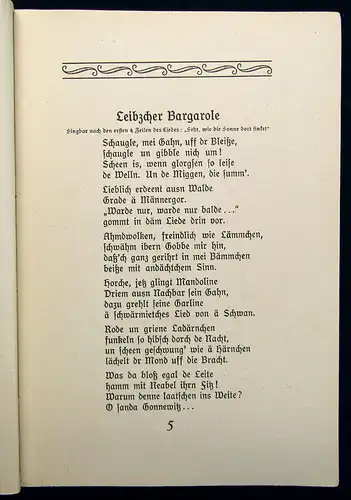 Voigt Mir Sachsen Lauter gleenes Zeich zum Vortragen um 1925 Belletristik mb