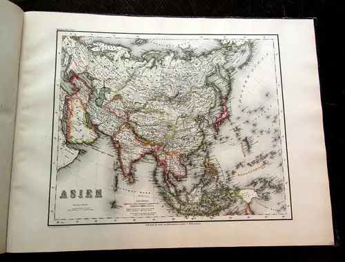 Meyer 1866 Meyers Hand-Atlas der neuesten Erdbeschreibung, Atlas, Weltkarten am