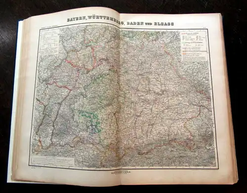 Kiepert 1896 Kieperts Grosser Hand-Atlas Weltkarten, Geographie am