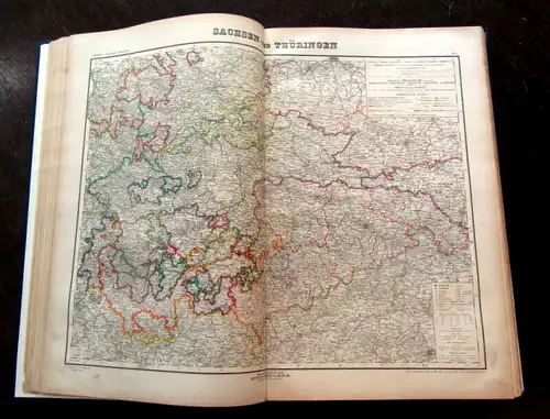 Kiepert 1896 Kieperts Grosser Hand-Atlas Weltkarten, Geographie am