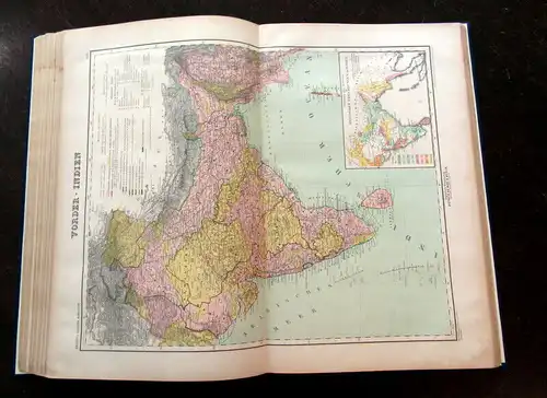 Kiepert 1896 Kieperts Grosser Hand-Atlas Weltkarten, Geographie am