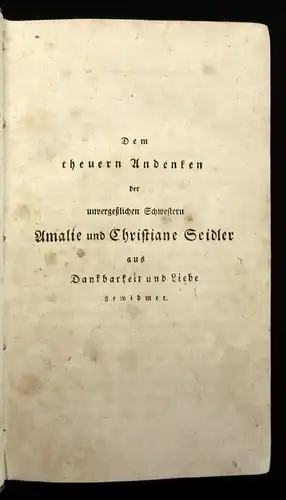 Jacobs, Friedrich Auswahl aus den Papieren eines Unbekannten 2 Bde. von 3 1820 j