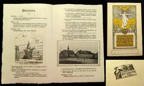Müller Zur Feier der Grundsteinlegung des neuen Rathauses Döbeln 30.Mai 1910 js