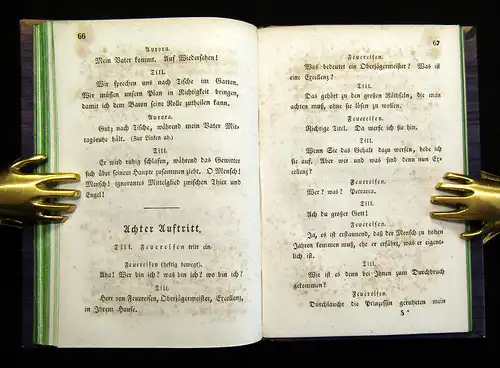 Raupach, Ernst 1833 Das Sonett. Lustspiel in drei Aufzügen Belletristik