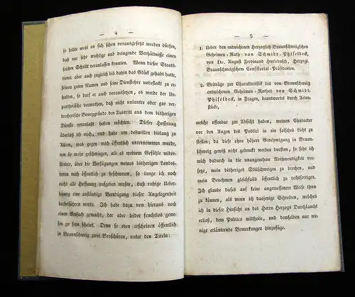 Schmidt-Phiseldeck 1827 Ueber meinen Austritt aus dem herzoglichen ... Recht am