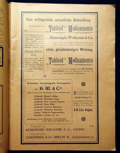 Liebreich Therapeutische Monatshefte Heft 1 15. Jahrgang Januar 1901 Medizin mb