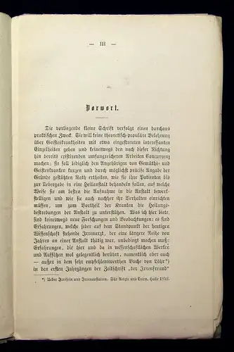 Hecker Anleitung für Angehörige von Gemüths-und Geisteskranken  1876 mb