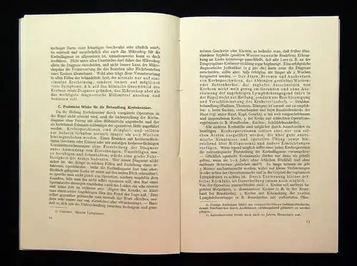 Payr, Rupprecht Anleitung frühzeitige Erkennung d Krebskrankheit 1917 Medizin mb